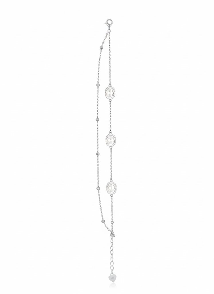 Italian GG Silver Bracelet 925