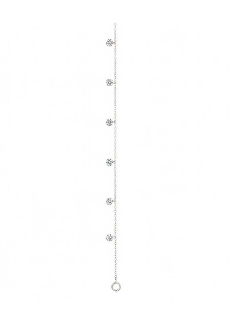 White Stone Anklet – Classic Edition