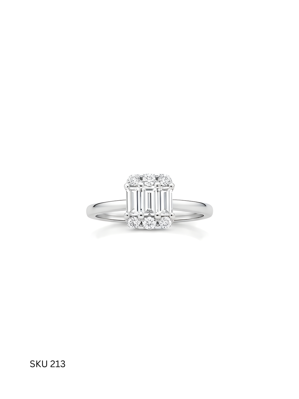 Luxe Italian Silver Ring – Platinum Finish