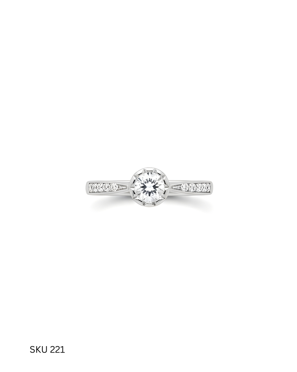 Premium Italian Solitaire Ring – 925 Silver