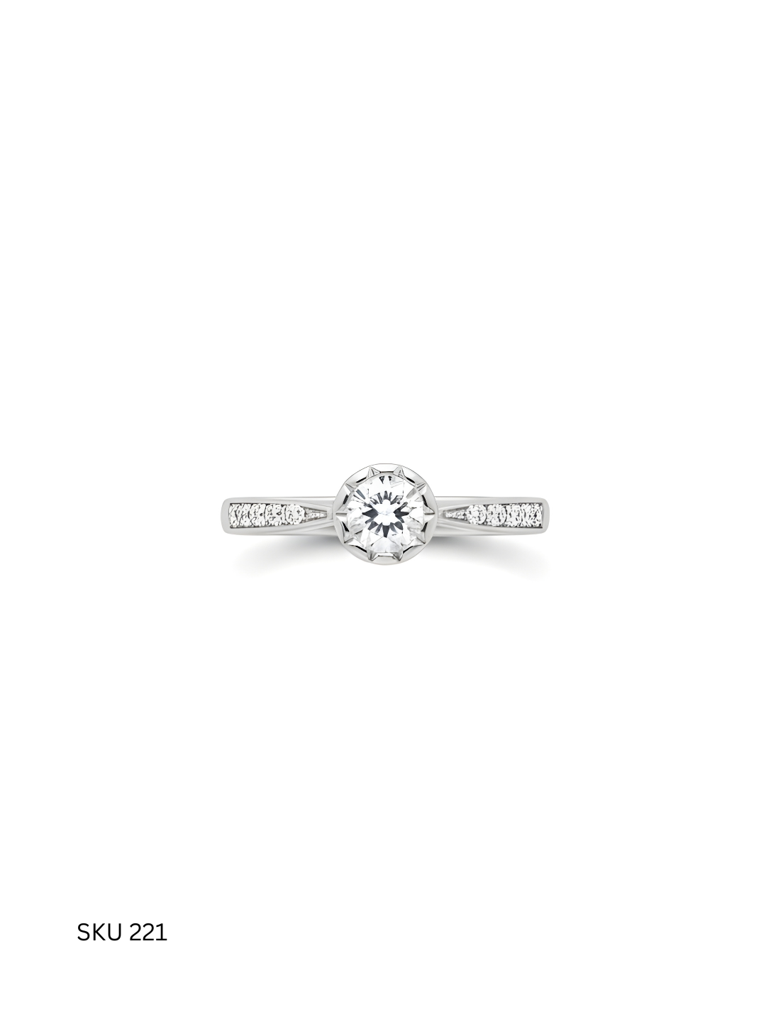 Premium Italian Solitaire Ring – 925 Silver