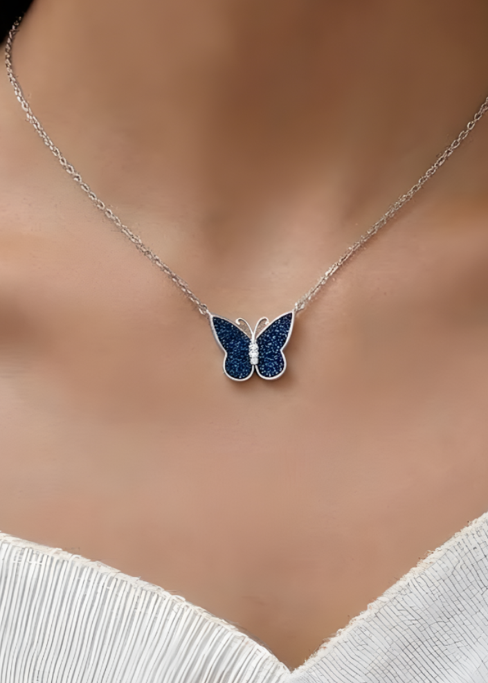 Butterfly Sterling Silver Necklace