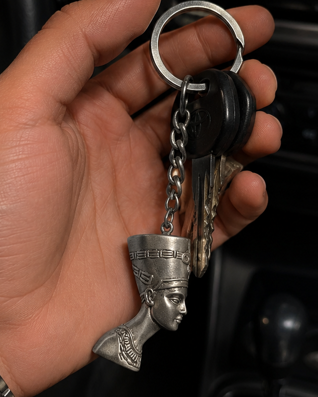 Pharaonic Egyptian Silver Medal Keychain – Best Seller
