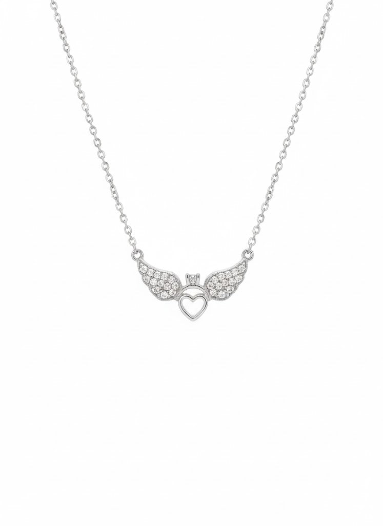 Flying Heart Necklace – Sterling Silver 925