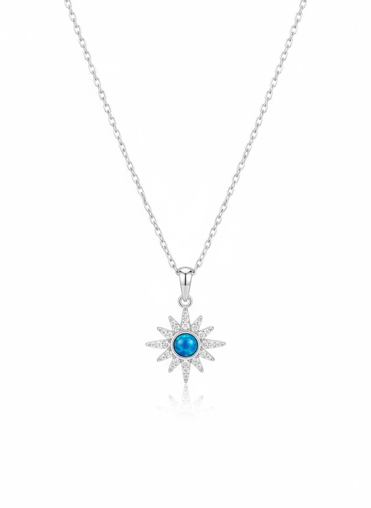 Sun Fairuz Necklace – Sterling Silver 925