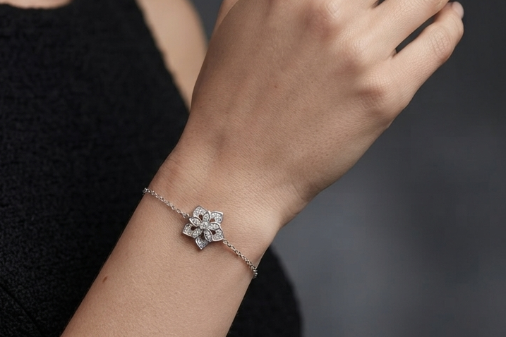Floral Blossom Bracelet – 925 Sterling Silver