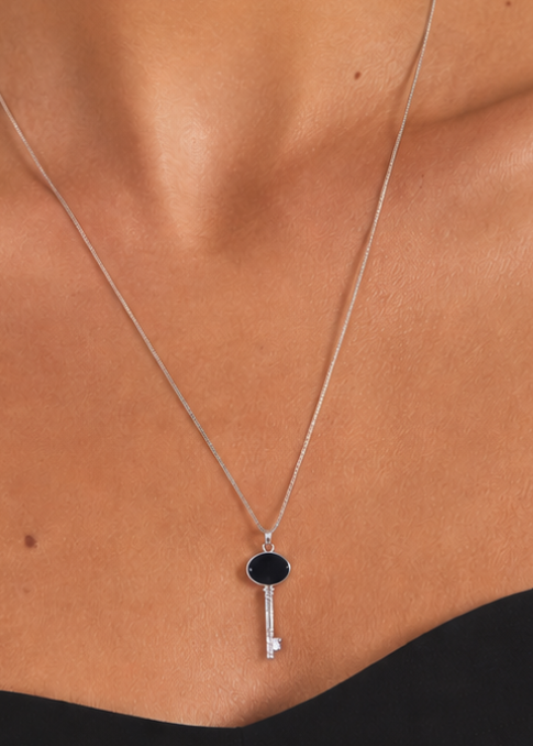 Necklace women's key 925