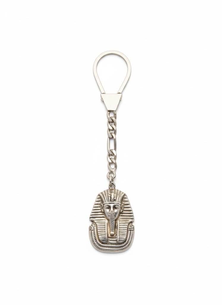 Egyptian Silver Sphinx Medal Keychain