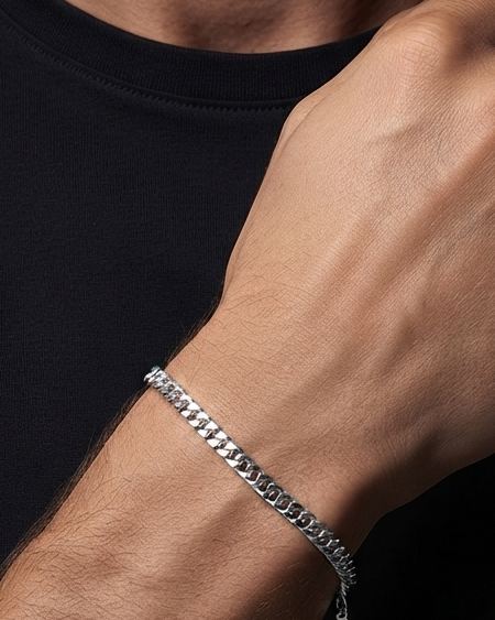 Economic Sterling Silver Grommet Bracelet