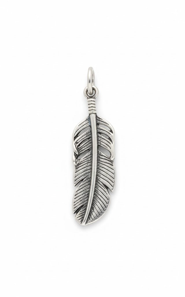 Feather Pendant – Sterling Silver 925