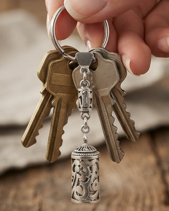Egyptian Silver Medal Keychain Set – Islamic Premium