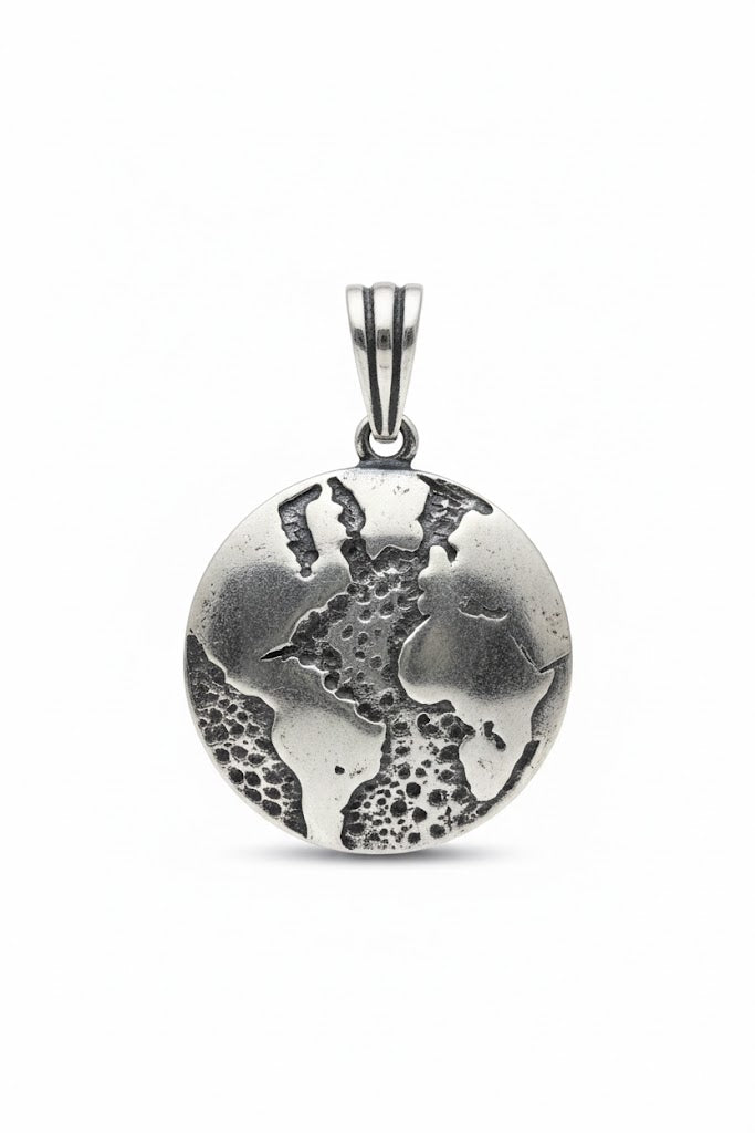 Turkish Silver Planet Pendant 925