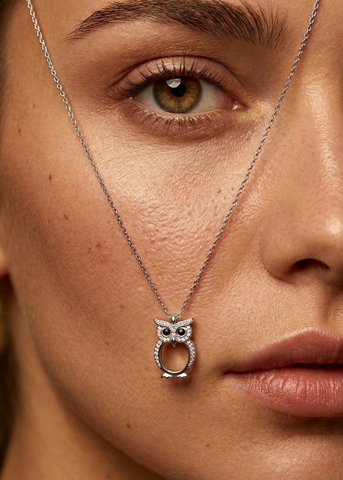Owl Necklace – Italian Silver 925
