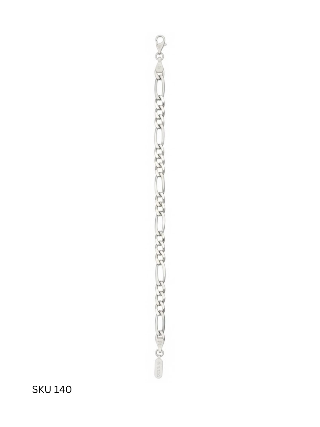 Inspired by classic link aesthetics, this Italian 925 sterling silver bracelet delivers timeless sophistication with a polished contemporary finish.