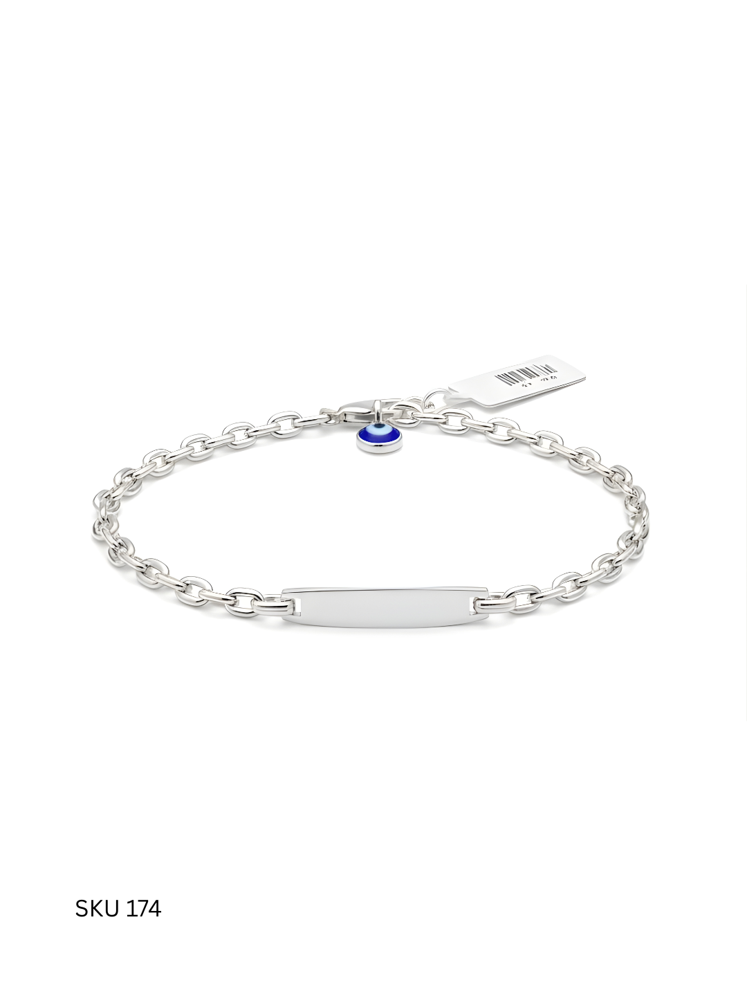A beautifully finished children’s bracelet crafted from Italian 925 sterling silver and platinum plated. A perfect balance of durability, comfort, and refined style.