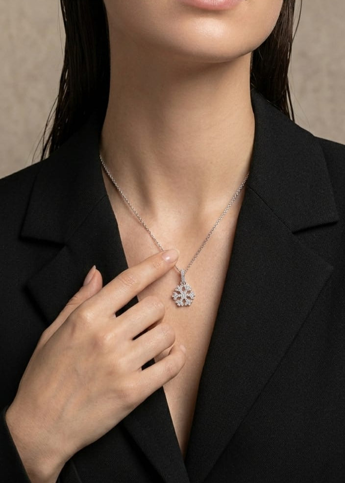 قلادة الثلج – فضة إسترليني 925