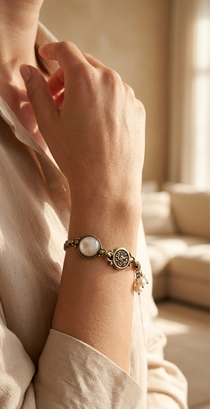 925 Sterling Silver Bracelet with Swiss Stones