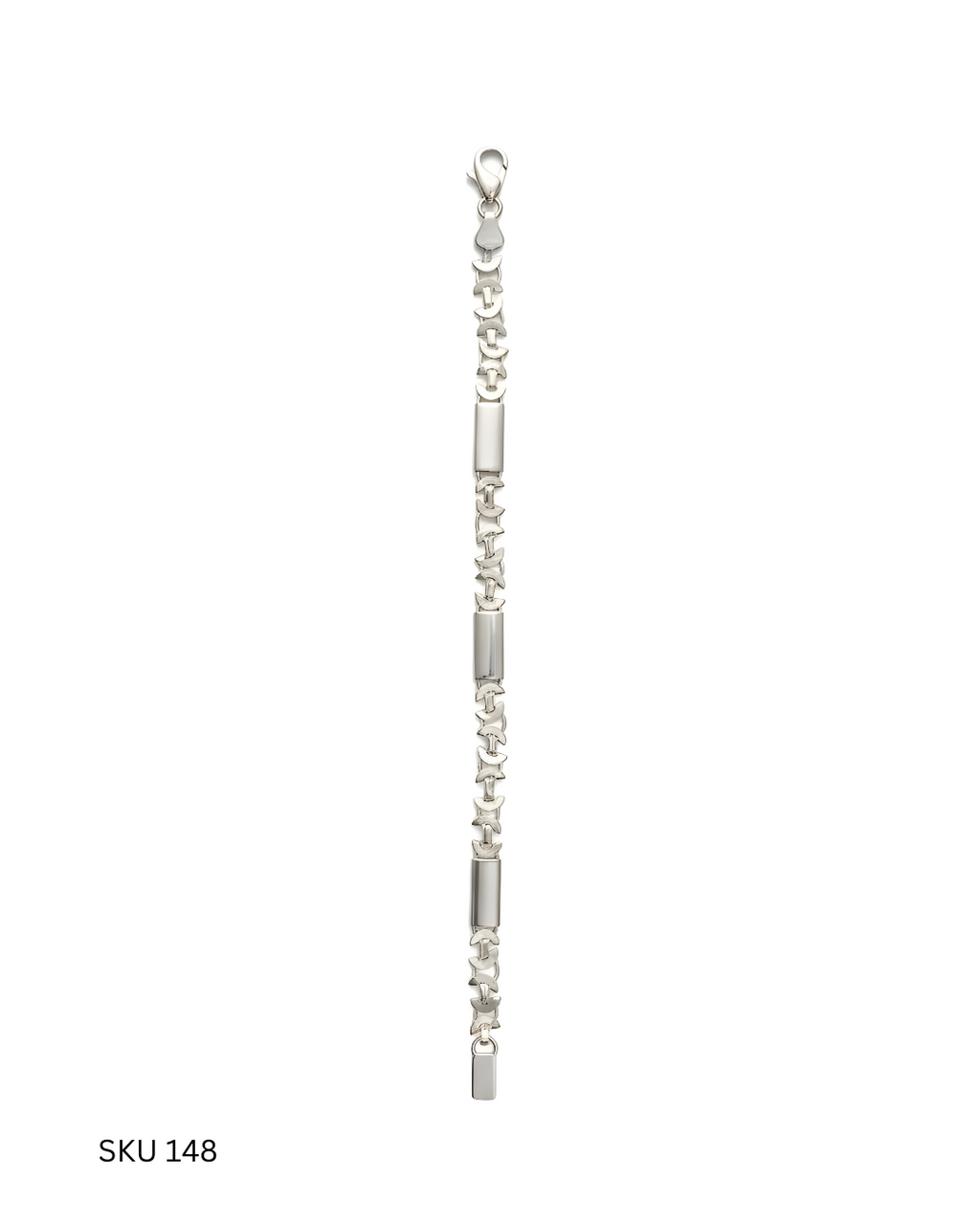 A refined Euro-style bracelet crafted in Italian 925 sterling silver. Balanced proportions and polished links create a sophisticated everyday accessory.