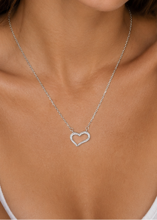 Necklace Heart women's