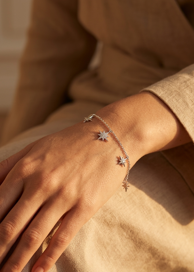 Luminous Star Bracelet – Sterling Silver 925