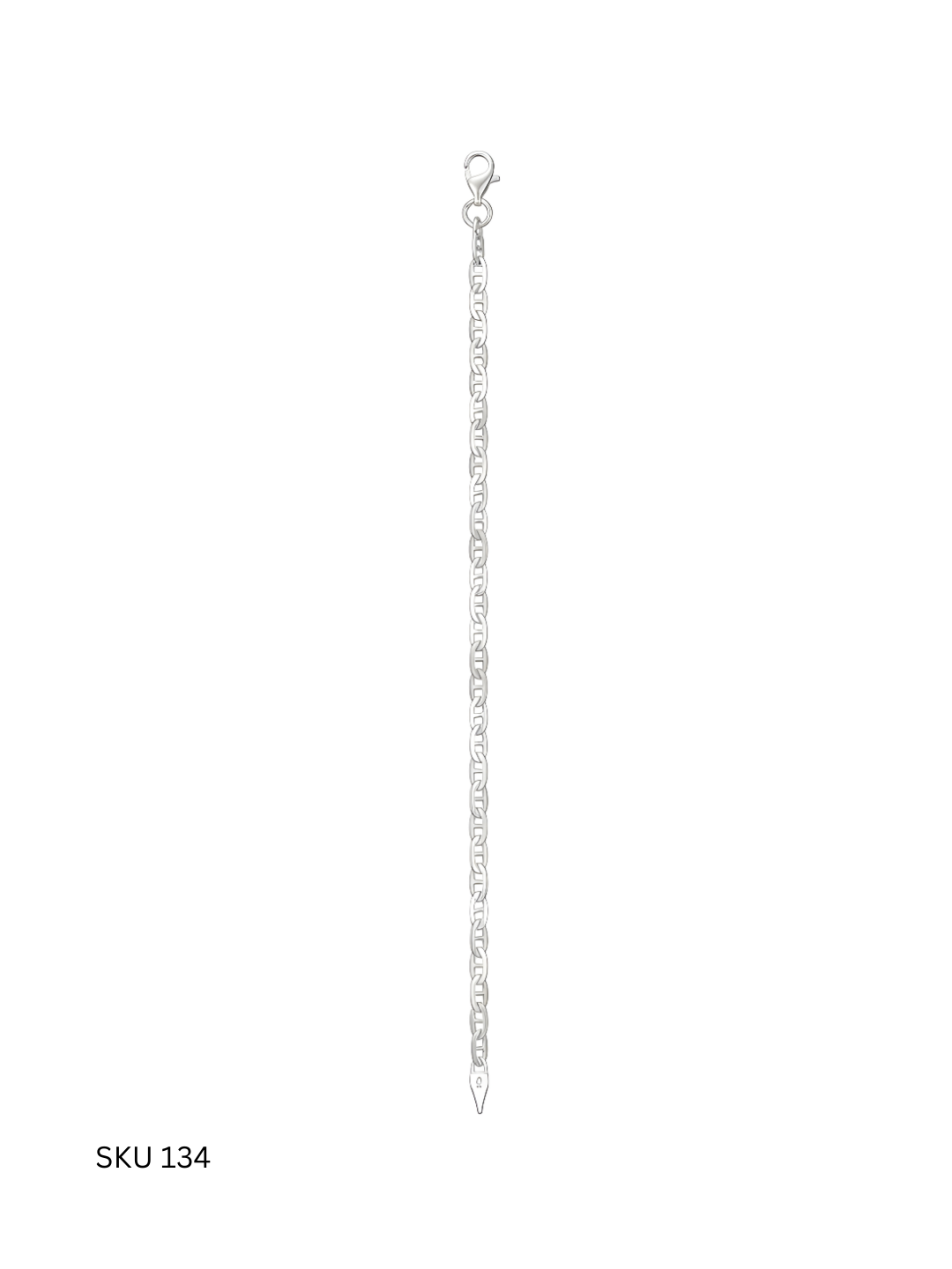 A bold nail-inspired bracelet crafted from Italian 925 sterling silver. Clean lines and a contemporary silhouette make this piece a confident expression of modern masculinity.