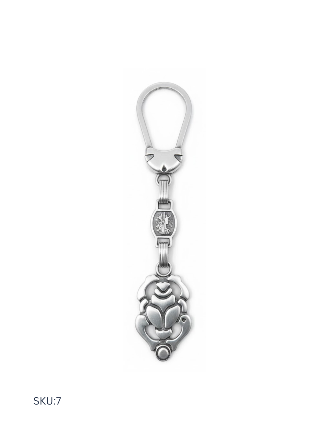 An authentic Pharaonic-inspired silver medal crafted from Egyptian 800 silver purity. Designed as a keychain, this economic option preserves cultural symbolism while offering excellent value and reliable craftsmanship for everyday use or gifting.