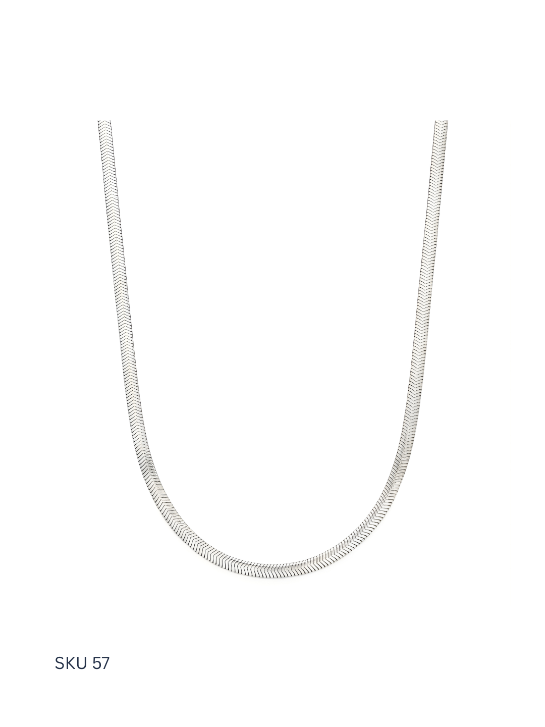 A striking snake-skin textured chain crafted from Thai sterling silver 925. Designed as a trendy unisex piece, it offers fluid movement, bold texture, and premium appeal—perfect for fashion-forward styling.