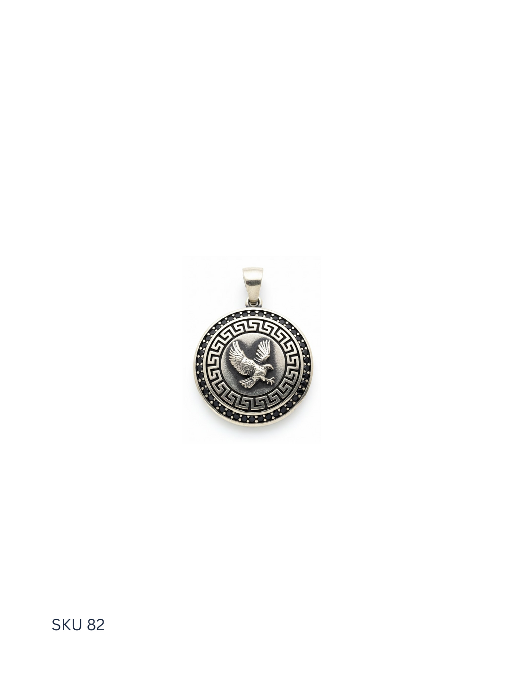 A newly released falcon pendant crafted in Turkish sterling silver (925), blending tradition with contemporary detailing.