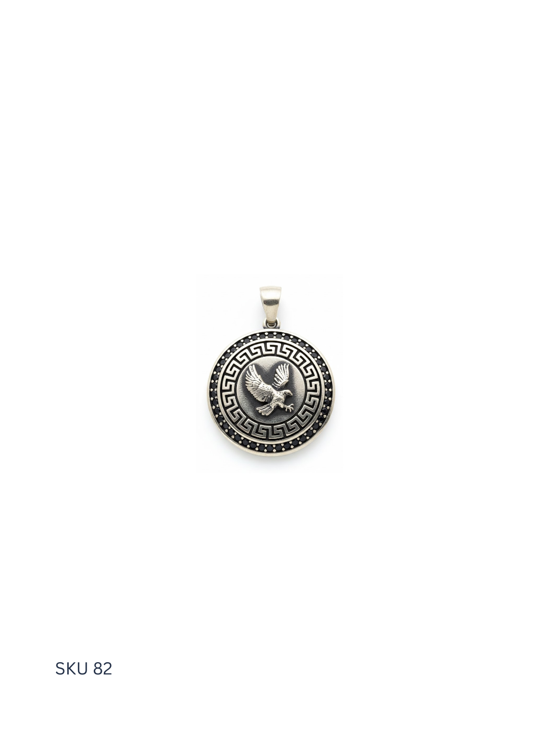 A newly released falcon pendant crafted in Turkish sterling silver (925), blending tradition with contemporary detailing.