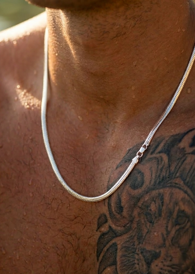 Snake Skin Chain – Sterling Silver 925