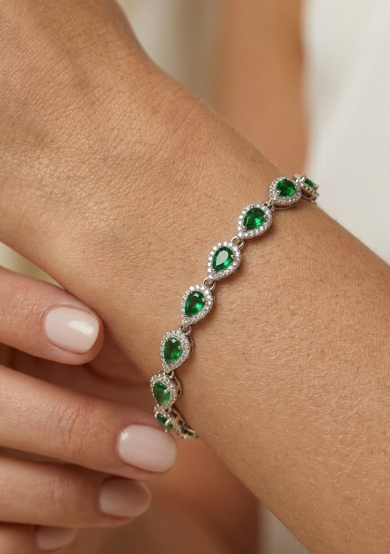 Italian Teardrop Silver Bracelet 925 – Refined