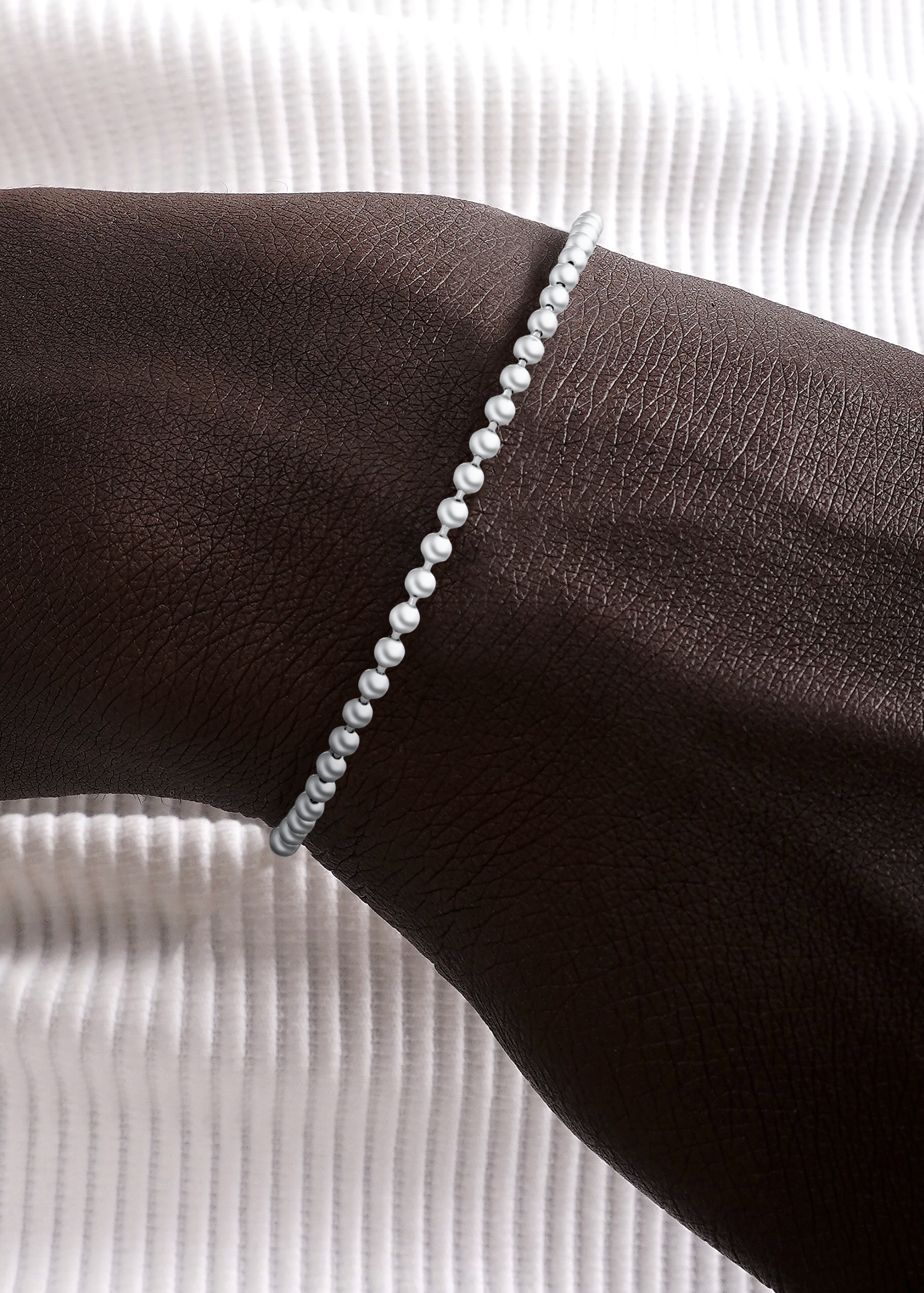 سوار خرز فضي كلاسيكي